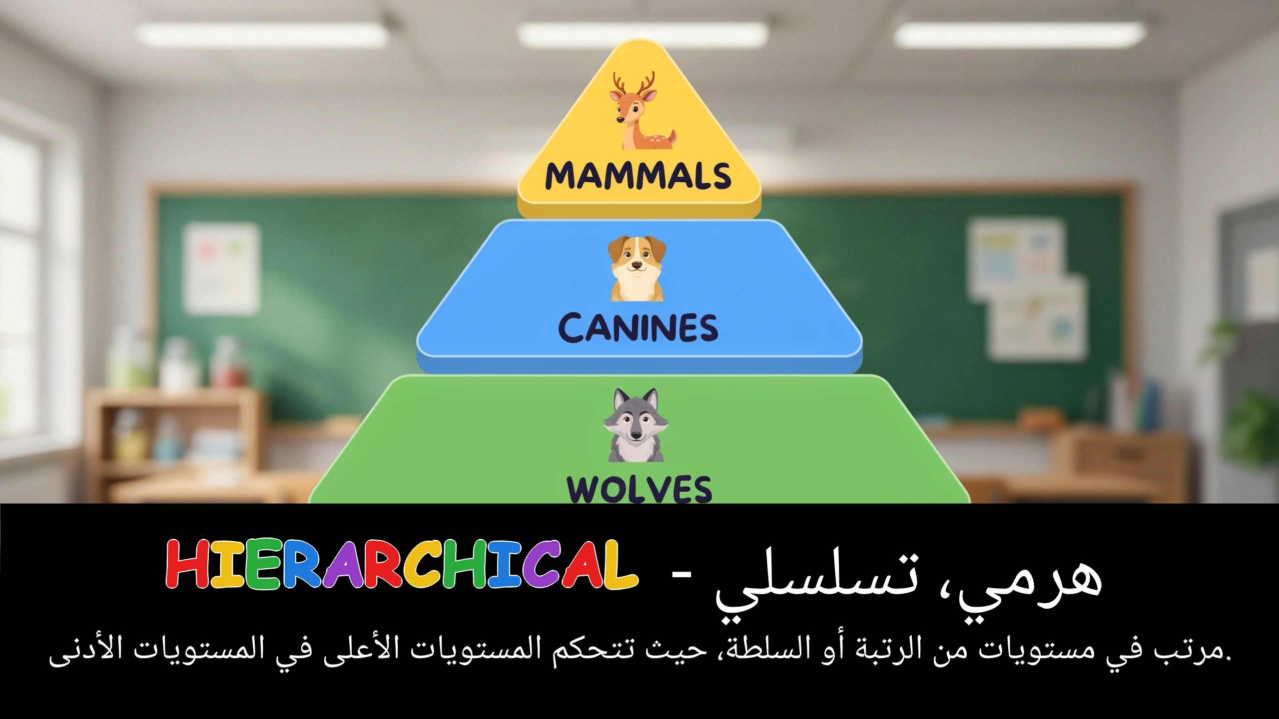 Arabic Illustration for hierarchical